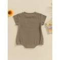 thumbnail image 4 of Bagilaanoe Newborn Baby Boy Rompers Short Sleeve Bodysuits 3M 6M 12M 18M 24M Infant Casual One Piece Short Jumpsuit, 4 of 8