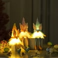 thumbnail image 5 of 12" Lighted Easter Gnome Plush With Hanging Legs - Warm LED Glowing Swedish Tomte - Shelf Sitter Faceless Doll - Spring Holiday Home Fireplace Decor - Battery Operated Ornament, 5 of 6