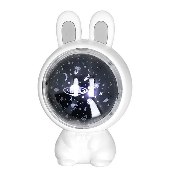 Luz Nocturna Para Niños, Proyector de Estrellas en Forma de Conejo, Luz Nocturna de Galaxia, Luz Nocturna de Estrellas, Proyector de Luna y Estrellas, Proyector de Techo, Lámpara