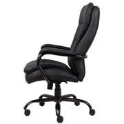 Boss Office Products Big and Tall Double Plush Caressoftplus Vinyl Office Chair, Black