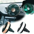 thumbnail image 3 of Portable USB Car Fan with LED Light, Dual Power Supply, Silent & Efficient Cooling for Auto & Outdoor Use, 3 of 8