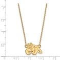 thumbnail image 3 of 14k Yellow Gold Logoart California State University Fresno Small Pendant Necklace, 3 of 6