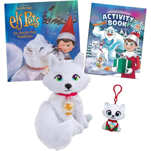 The Elf on The Shelf - Arctic Fox Activity Set: Arctic Fox Tradition, Fox Clip-On & Santa's Activity Book