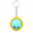 Blue, variant on Dumpling Keychain, Adorable Mini Food Design, Compact Bag Charm for Backpacks, Keys