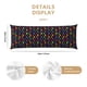 thumbnail image 3 of Balery Rainbow Butterfly Funda Protectora para Almohada Corporal de Algodón Hipoalergénico con Cierre(55 x 21 pulgadas), Almohadas No Incluidas, 3 of 7