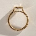 thumbnail image 4 of Jewelerix Beautiful 14K Yellow Gold Vermeil Valentine Day Ring Bezel Radiant Cut Engagement Ring Moissanite Diamond Weddings Ring, 4 of 5