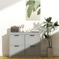 thumbnail image 2 of HOMCOM Shoe Cabinet for Entryway with Flip Drawers Adjustable Shelf Grey, 2 of 10