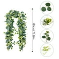 thumbnail image 4 of Artificial Eucalyptus Garland - 6Ft Green Vine With Realistic Leaves For Wedding Arch Decor, Table Centerpieces, Fireplace Mantel, Wall Hanging & Home Décor - Faux Greenery For Indoor/Outdoor Use, 4 of 8