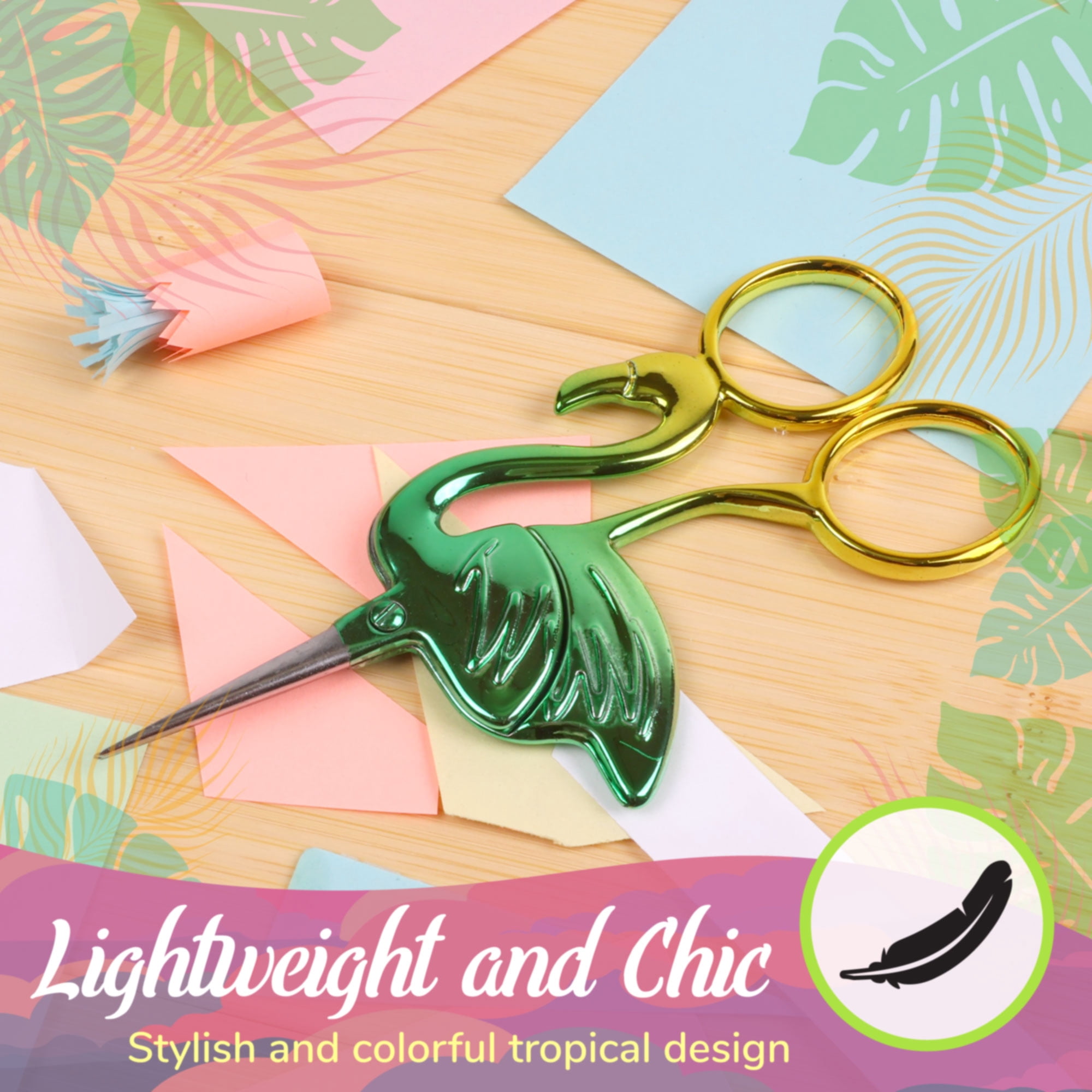 JubileeYarn Flamingo Embroidery Scissors - Lush - 10 Scissors
