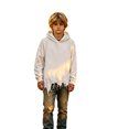thumbnail image 3 of HAYIMI Kids Halloween Distressed Hoodie Ripped Hem Oversized Hooded Sweatshirt Children Long Sleeve Tops Leisure Pullover, 3 of 4