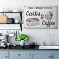 thumbnail image 6 of Stupell Home Décor Carbs and Coffee Kitchen Humor Rustic Word Design Canvas Wall Art by the Saturday Evening Post, 6 of 6
