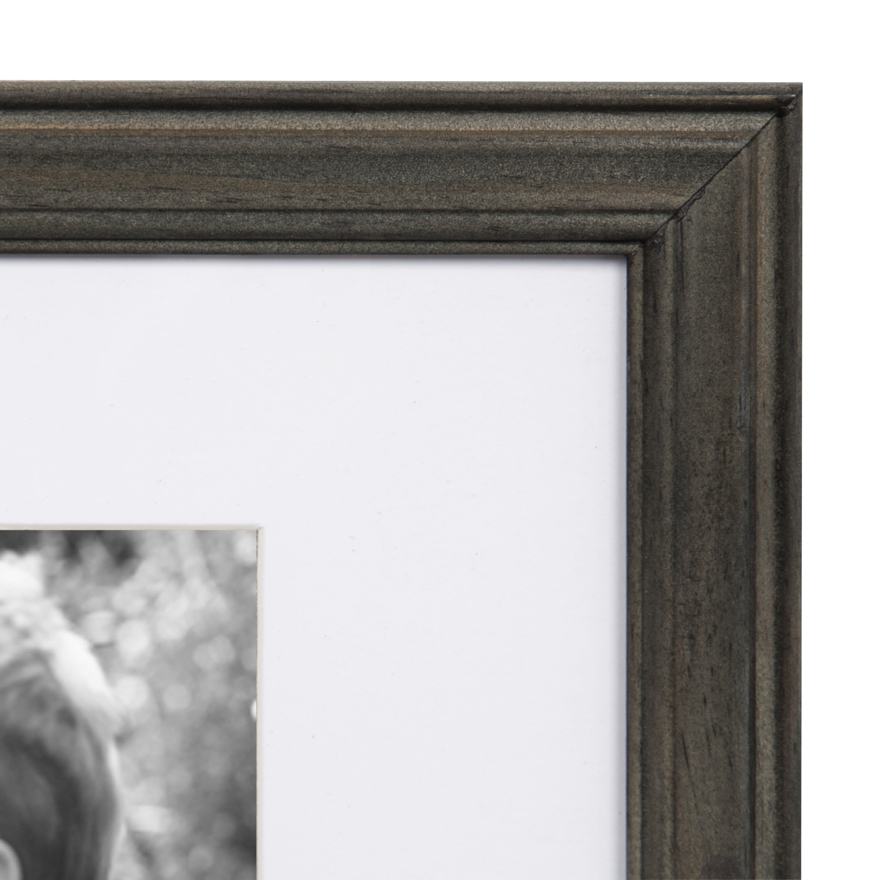 Kate and Laurel Bordeaux Gallery Wall Kit, Set of 10 with Assorted Size Frames with Charcoal Gray Finish