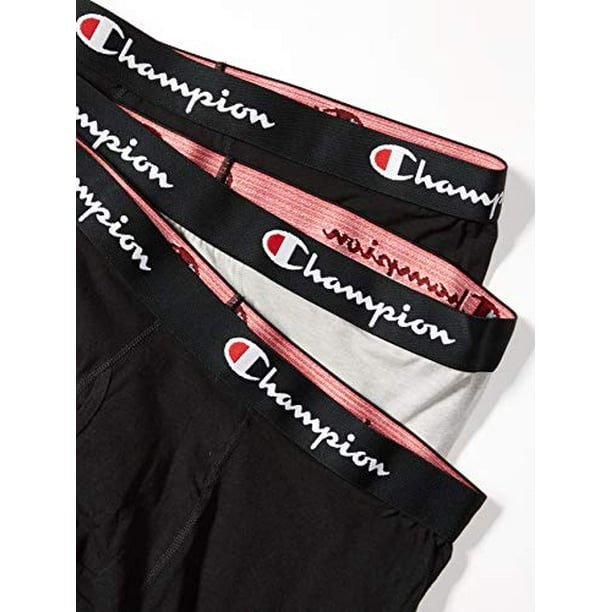 Champion Mens Everyday Cotton Stretch Boxer Briefs 3-Pack, XL