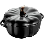 Staub Ceramic 16-oz Petite Pumpkin Cocotte - Matte Black