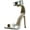 silver pu, variant on Delicious Womens Canter Single Sole Ankle Strap High Heels