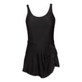 thumbnail image 4 of Linfrsh Girls' One-Piece Swimwear Swimsuits Ruffle One Piece Bathing Suits UPF 50 Swimwear Quick Dry(Black,15-16 Years), 4 of 5