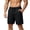 Black, variant on Mens Shorts Casual Breathable Training Shorts Daily Casual Wear Lightweight Athletic Shorts With Wicking Comfort Flexible Fit Shorts Men