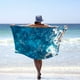 thumbnail image 4 of Ganfancp Moda Impreso Toalla de Playa Sky Flor Impreso Microfibra Toalla de Baño Cojín de Playa Chal Limpie Toalla Sudor Ofertas Del Día 1X Toalla de Playa, 4 of 5