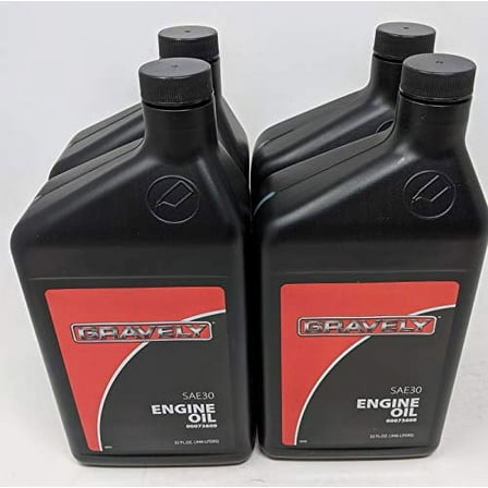 Gravely 00073600 SAE 30 4-Cycle Engine Oil Quart (Pack of 4)