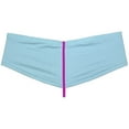 thumbnail image 3 of Men's Breathable Hipster Hip Hop Boxer Briefs Underwear Bulge Pouch Bikini Bottoms 1/2 Buttocks Light Blue L, 3 of 3