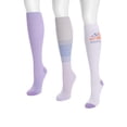 thumbnail image 5 of MUK LUKS Women's Regular Width Compression Nylon Knee-High Socks, 3-Pack, Shoe Size 6-10, 5 of 5