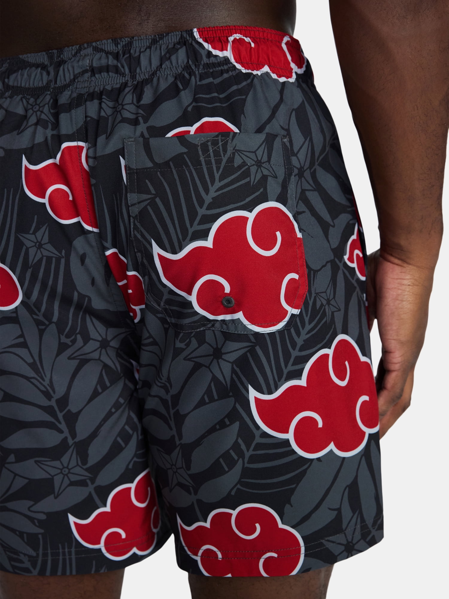 Naruto Men's and Big Men's Print Board Shorts, Sizes S-3XL