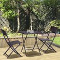 thumbnail image 2 of Outsunny 3 Pcs Rattan Bistro Set, Folding Patio Furniture Set, Mixed Brown, 2 of 10