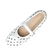 thumbnail image 2 of Purcolt Mary Jane Shoes for Women Trendy Elegant Bowknot Polka Point Square Toe Slip On Ballet Shoes Comfort Casual Soft Sole Flat Shoes with Buckle Strap, 2 of 6