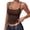 Coffee, variant on Women's Slim Fit Polka Dot Spaghetti Strap Sleeveless Cami by Awwp , Black L