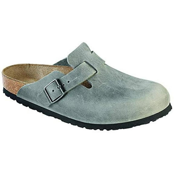 Birkenstock Oiled Leather Soft Footbed Slip On Shoes 10 B(M) US Women / 8 D(M) US Iron