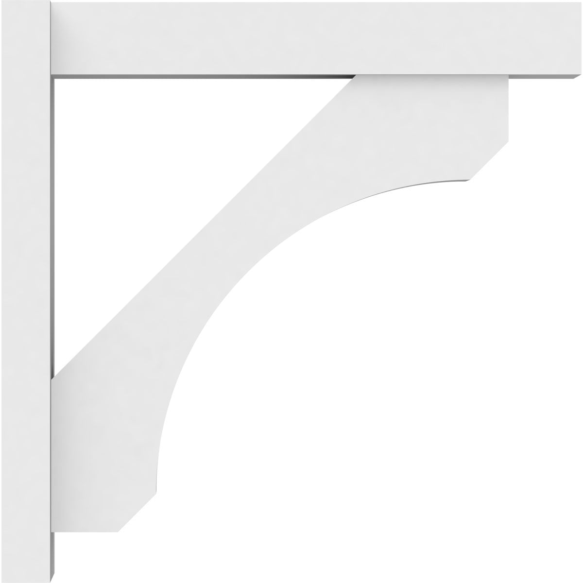 5"W X 24"D X 24"H Legacy Architectural Grade PVC Outlooker with Block Ends