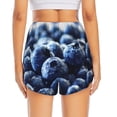 thumbnail image 4 of Fotbe Blueberry Womens High Waist Running Shorts Athletic Workout Quick Dry Shorts for Women with Pockets Gym Yoga Summer Shorts-XX-Large, 4 of 9