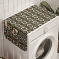 thumbnail image 1 of Oriental Washing Machine Organizer, Inspirations in Colorful Floral Composition with Ornate Foliage, Anti-slip Fabric Top Cover for Washer and Dryer, Multicolor, by Ambesonne, 1 of 1