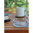 thumbnail image 5 of Glass Ashtrays For Cigarettes, Portable Decorative Modern Ashtray For Home Office Indoor Outdoor Patio Use, Fancy Cute Cool Ash Tray, Pack Of 2 (Clear), 5 of 6