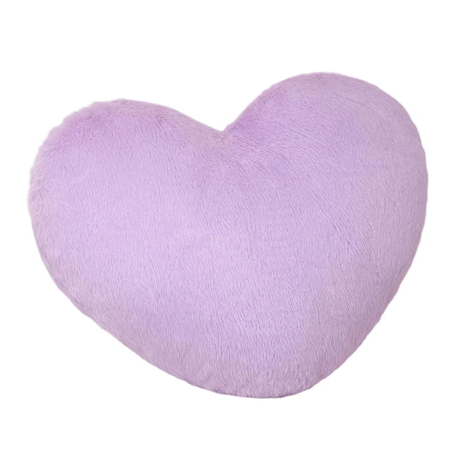 Cojín decorativo con forma de corazón, ideal para el hogar, para tomar siestas o como soporte lumbar. violeta