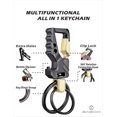 thumbnail image 3 of 2Pcs KeyChains EDC Key Rings Key Chains Bottle Opener Auto Car Keys Tactical Carabiner Keychain with Clip, 3 of 4