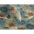 thumbnail image 3 of Ambesonne Floral Design Quilted Bedspread Set 3 Pcs, Autumnal Flowers Boho, Twin, Pale Teal Cream Pale Ruby, 3 of 4