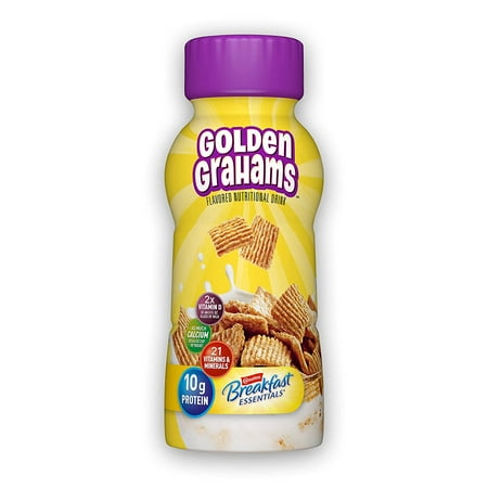 Carnation Breakfast Essentials Nutritional Drink, Golden Grahams, 8 Ounce Bottle (Pack of 24)