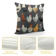 thumbnail image 4 of COMIO  Watercolor Chicken Breeds Chart Throw Pillow Cover,Farmhouse Chicken Hen Rooster Decorative Cushion Cover for Country Home Farm,Chicken Gifts for Chicken Lovers Women Kids Men Girls, 4 of 5