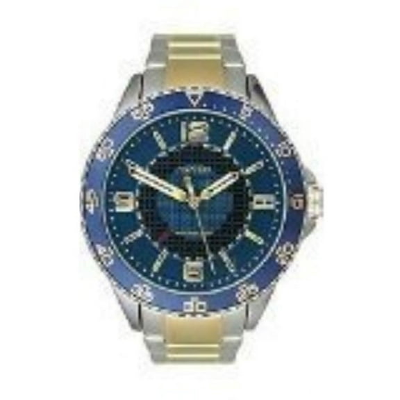 Tommy Hilfiger Men's 1790839 blue dial two-tone stainless steel men watch NEW
