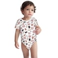 thumbnail image 2 of Yiaed Fashion Print Infant Climbing Short Sleeve Onesie One-Piece Baby Bodysuit Clothes 0-12 Months -12 Months, 2 of 6