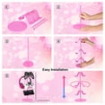 thumbnail image 4 of KELJUN Soporte para controlador, soporte para auriculares, color rosa, 3 niveles, multiajustable, para todos los accesorios universales para PC, Xbox, PS4, PS5, Nintendo Switch (rosa lindo), 4 of 5