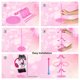 thumbnail image 4 of KELJUN Soporte para controlador, soporte para auriculares, color rosa, 3 niveles, multiajustable, para todos los accesorios universales para PC, Xbox, PS4, PS5, Nintendo Switch (rosa lindo), 4 of 5