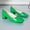 Green, variant on Women Round Toe Pumps Chunky Block Low Heel Slip-on Dress Shoes Office 1.5 Inch