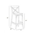 thumbnail image 6 of Outdoor Bar Stool Crossback 30" - Set of 4 - Milan, 6 of 9