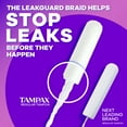 thumbnail image 6 of Tampax Radiant Tampons Multipack, with LeakGuard Braid, Regular/Super, 28 Count, 6 of 15