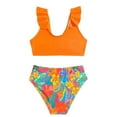 JLFKNG Girls Swimsuit Ruffled Cartoon Printed 1 Piece Swimwear For jlfkng-girls-swimsuit-ruffled-cartoon-printed-1-piece-swimwear-for