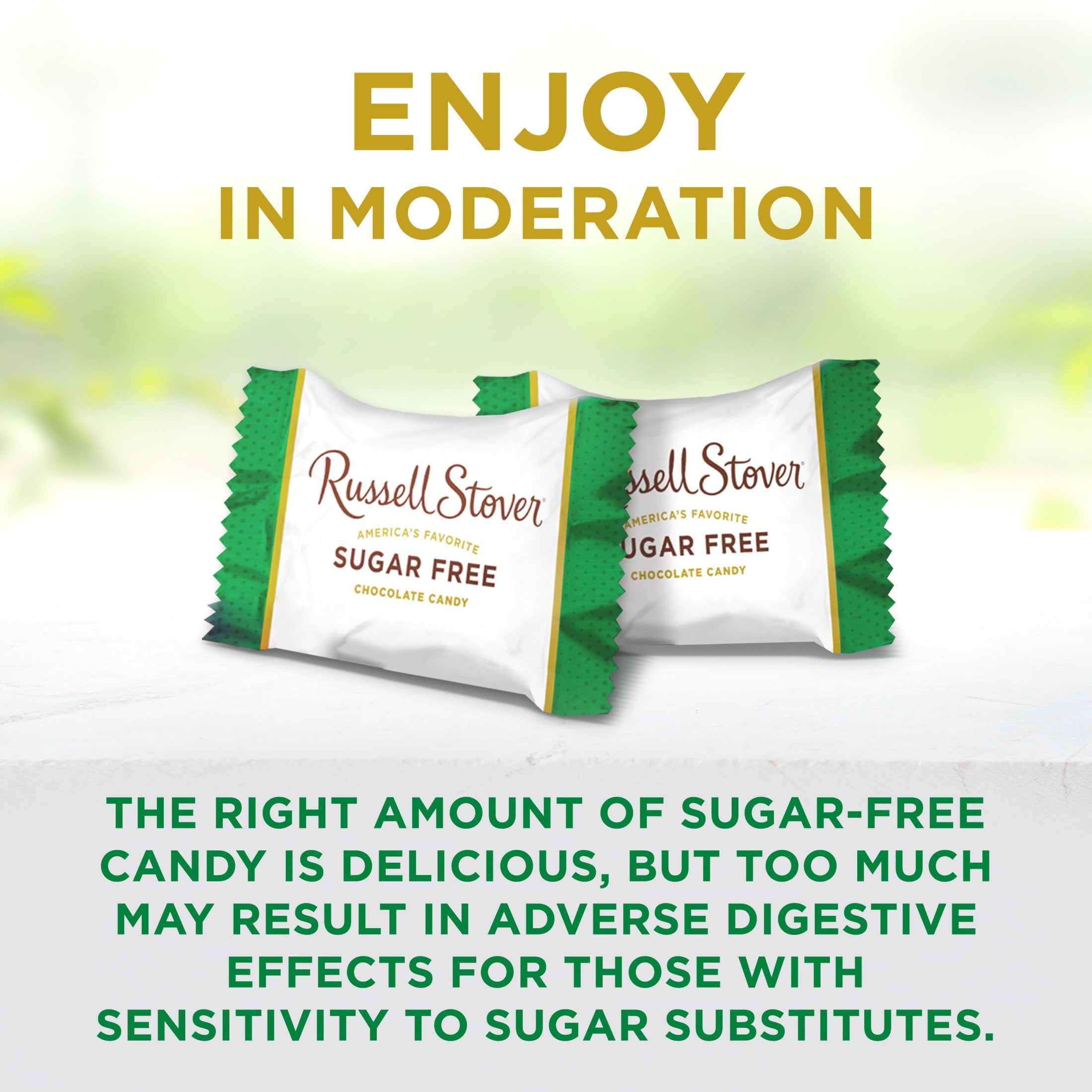 RUSSELL STOVER Sugar Free Fruit Chews Candy, 7.5 oz. bag