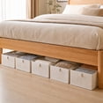 thumbnail image 5 of Fmbmuo Under Bed Storage Containers , Reusable Foldable Storage Bag For Clothes CD Storage For Bedroom Living Room Kitchen Table Home Decor, 5 of 6