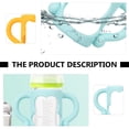 thumbnail image 6 of WRISTBIQUE Silicone Feeding Bottle Handles, Assorted Colors, Easy to Clean, Comfortable Grip, 4Pcs, 6 of 8